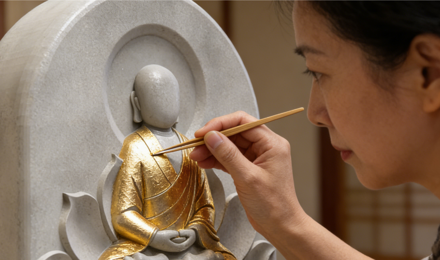 金箔覆身