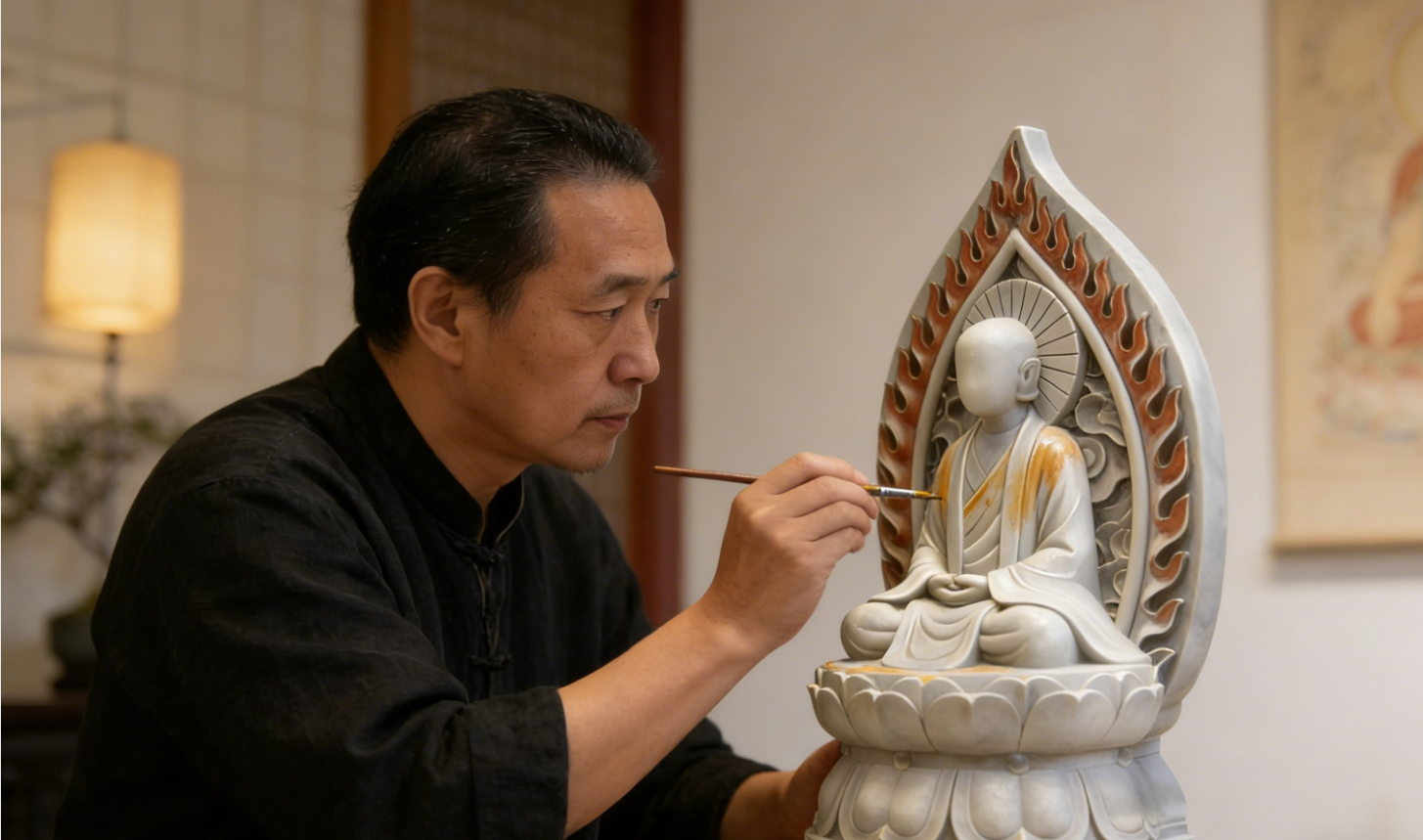 唐卡工笔绘像